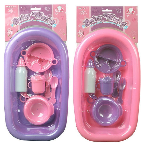 Doll's Bath Set with Accessories 115030 (8 pcs)