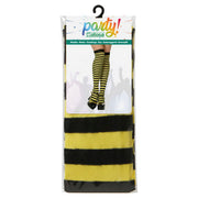 Costume Stockings Stripes One size Yellow animals