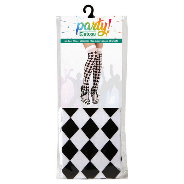 Costume Stockings Harlequin One size White