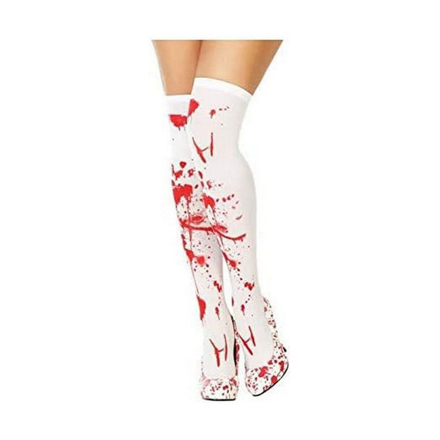 Costume Stockings One size Blood White Halloween
