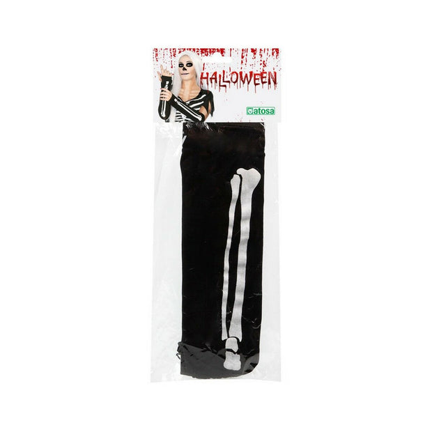 Costume for Adults Skeleton Gloves Black