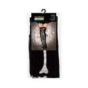 Costume Stockings Bone One size Black Halloween