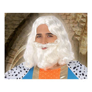 Wig with Beard C/P. PELUCA REY MAGO BLANCO 39891 White Wizard King