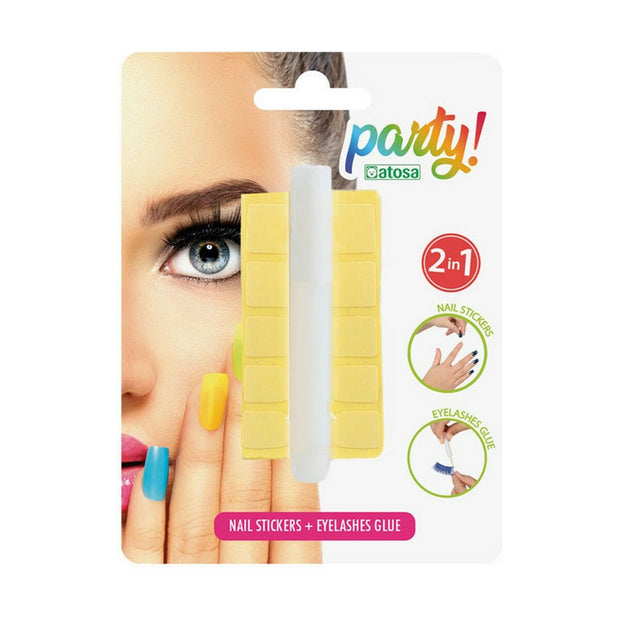 Glue False Eyelashes 2-in-1 Nails