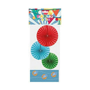 Fan Ø 30 cm 3 Pieces Multicolour