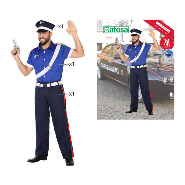 Costume for Adults DISFRAZ POLICIA  M-L Policeman Size M/L