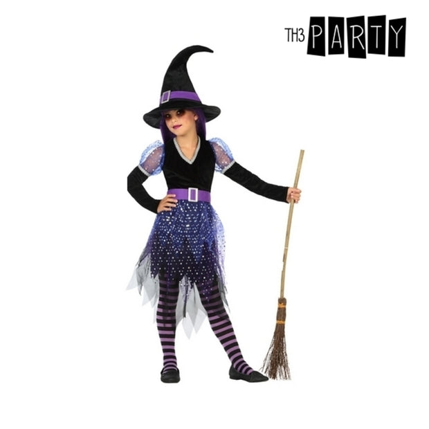 Costume for Children Witch Purple (3 Pcs)