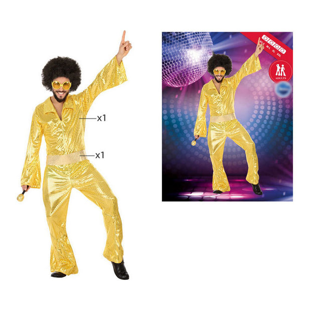 Costume for Adults Golden Disco