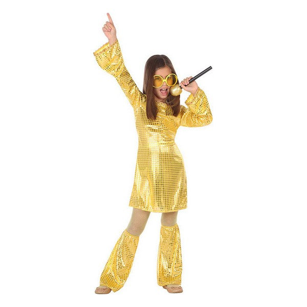 Costume for Children Disco Golden (3 pcs)