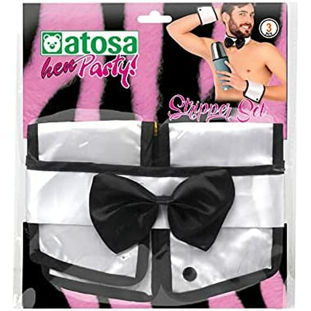 Erotic Waiter's Costume Stripper White