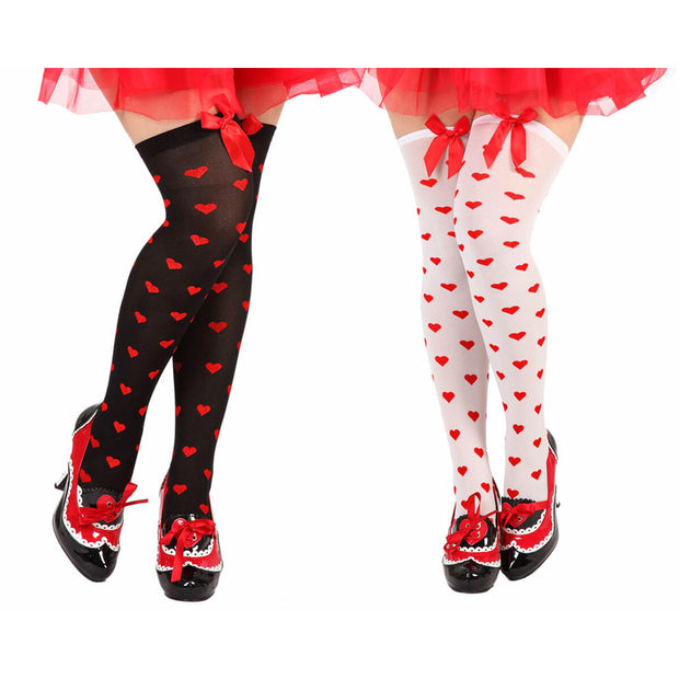Costume Stockings Red/Black Lasso 2 Units
