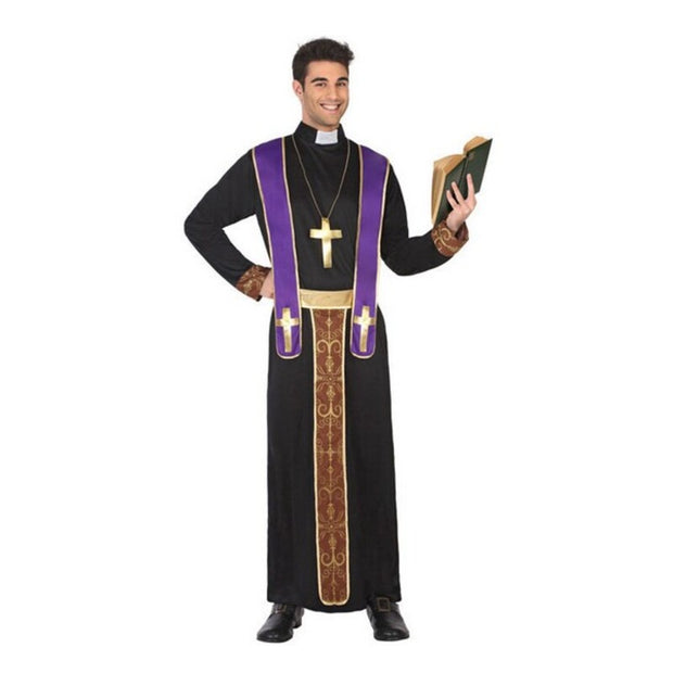 Costume for Adults 117227 Priest Black (3 pcs)