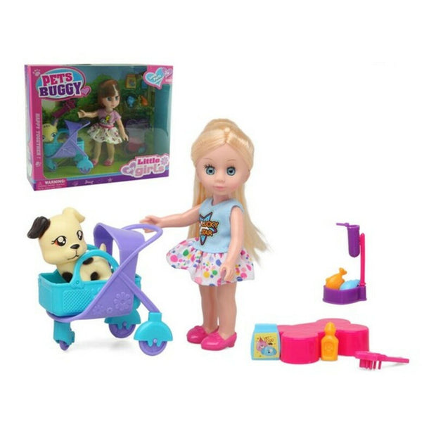 Doll with Pet Buggy Fun 110630 25 x 20 cm