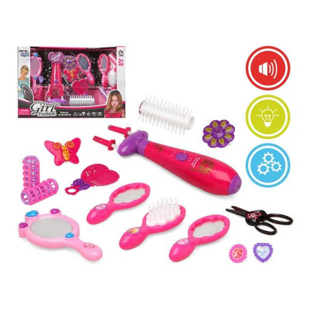 Child's Hairedressing Set Girl Fashion Style S1123691 Pink