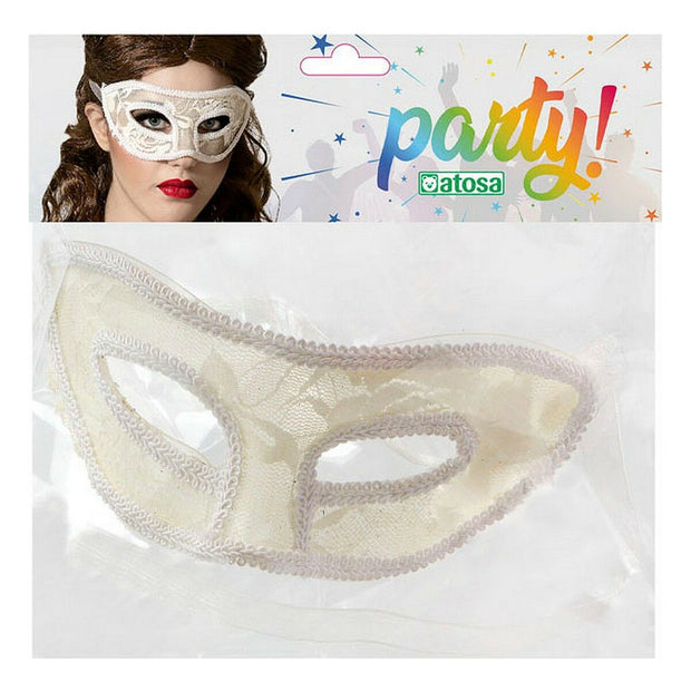 Blindfold White 17 x 7 cm Lace