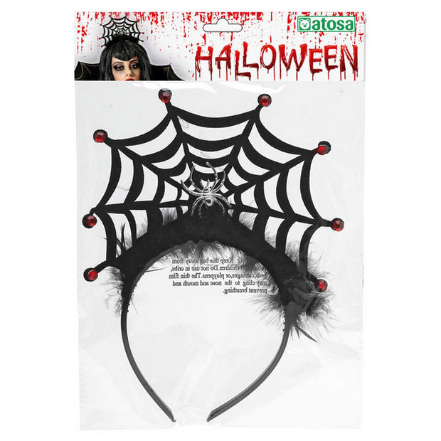 Headband Black Cobweb Halloween