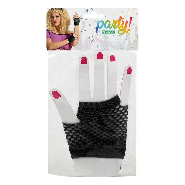 Gloves Black Grille