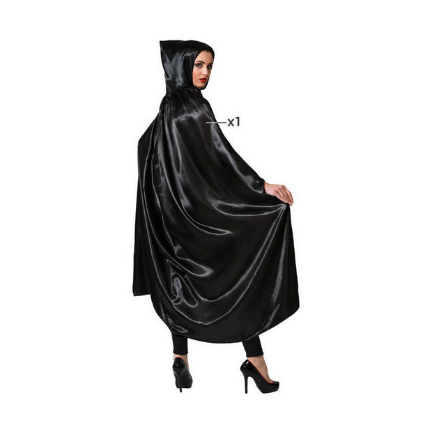 Cloak Black With hood Polyester