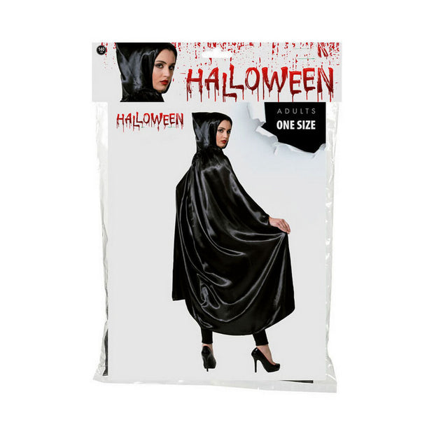 Cloak Black With hood Polyester