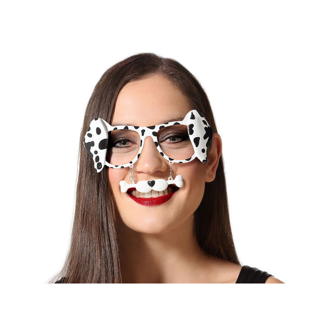 Glasses Black/White 15 cm Dalmatian Costune accessories