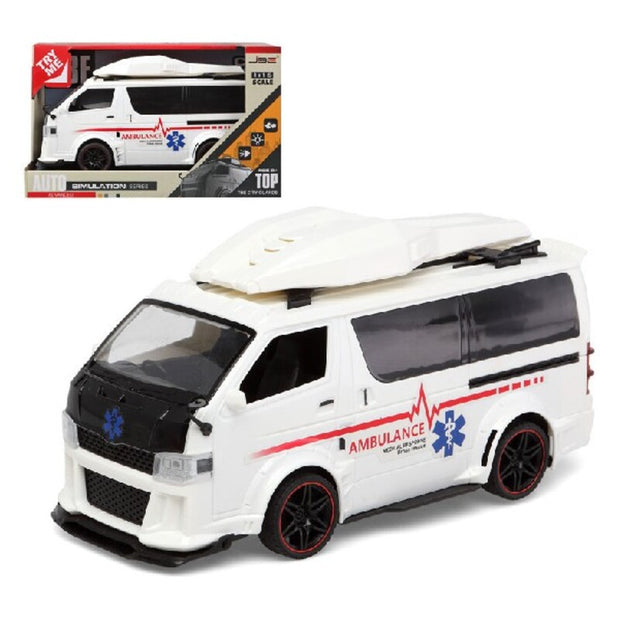 Ambulance with Light and Sound Auto Simulation (29 x 18 cm)
