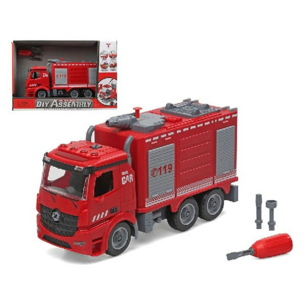 Fire Engine with Light and Sound Diy Assembly (37 x 25 cm)