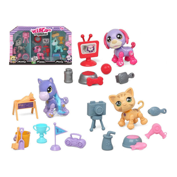 Animal figures Kika Deluxe playset Plastic (46 x 38 cm)