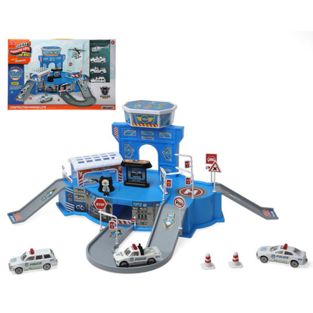Track with Ramps Blue Police Officer