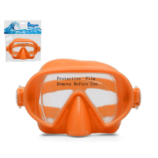 Diving Mask Orange Silicone Boys 8-14 Years