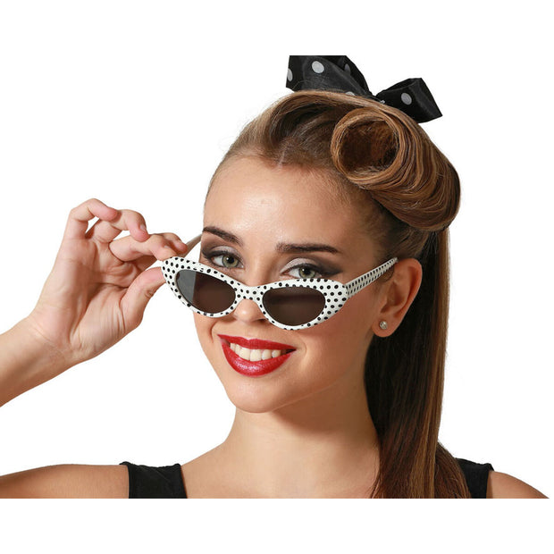 Glasses Black/White Costune accessories