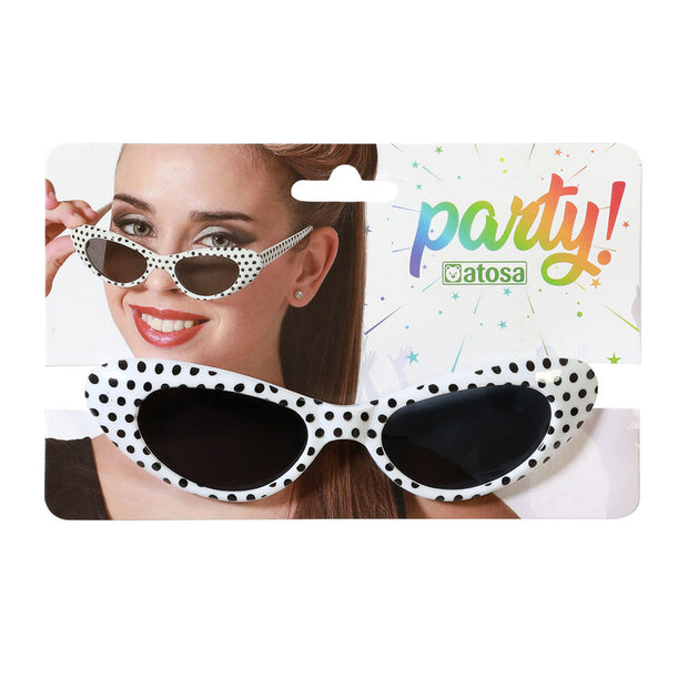 Glasses Black/White Costune accessories