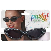 Glasses Black/White Costune accessories