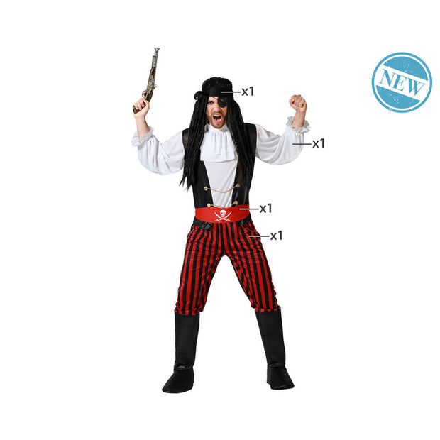 Costume for Adults Male Pirate Talla XS/S