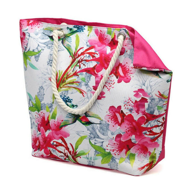 Beach Bag 55,5 x 39 cm Pink Flowers