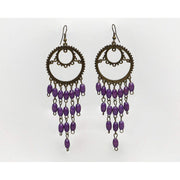 Earrings Purple