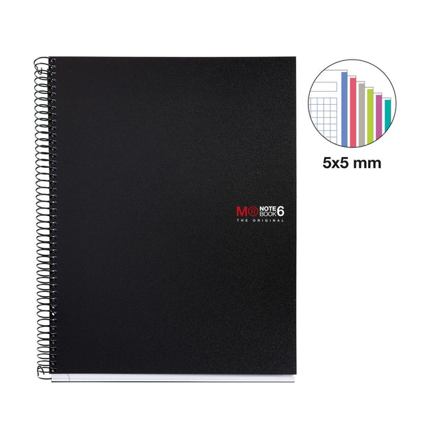 Notebook Miquelrius Micro perforated Graphite A4 5 Units