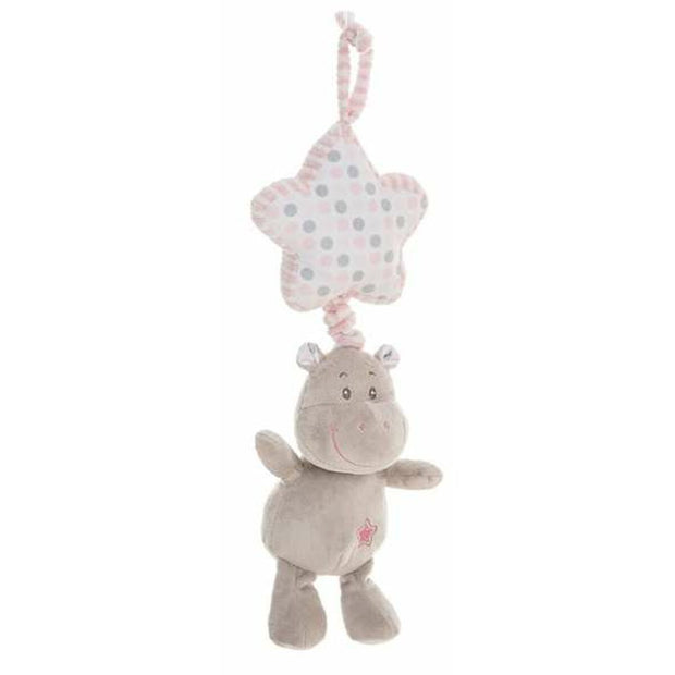 Rattle Cuddly Toy Hippo Pink Star (35 cm)