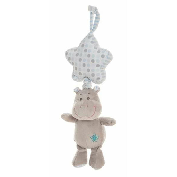 Rattle Cuddly Toy Hippo Blue Star (35 cm)