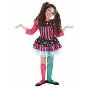 Costume for Children Female Clown Striped