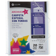 Organiser Folder Carchivo Archivex-Star 20 Covers A4 12 Units Spiral