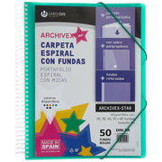 Organiser Folder Carchivo Archivex-Star 50 Covers A4 Spiral (8 Units)