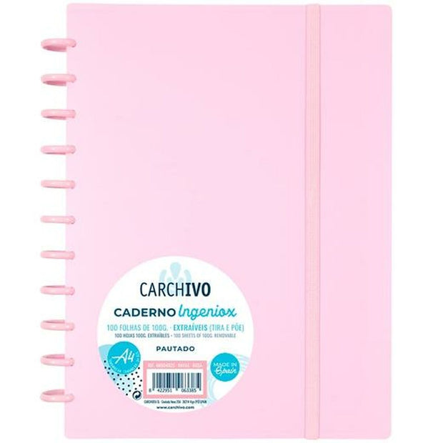 Notebook Carchivo Ingeniox Pink A4 100 Sheets