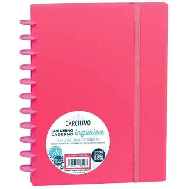 Notebook Carchivo Ingeniox A4 Intense Ruby 100 Sheets