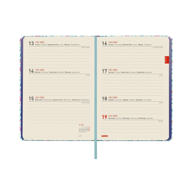 Diary Finocam 2022-2023 Multicolour (12,2 x 17,2 x 1,4 cm)