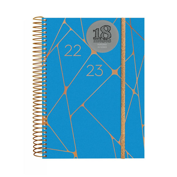 Diary Finocam ESPIRAL E10 2022-2023 Blue School (15,5 x 21,2 cm)