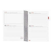 Diary Finocam ESPIRAL E10 2022-2023 Red School (15,5 x 21,2 cm)