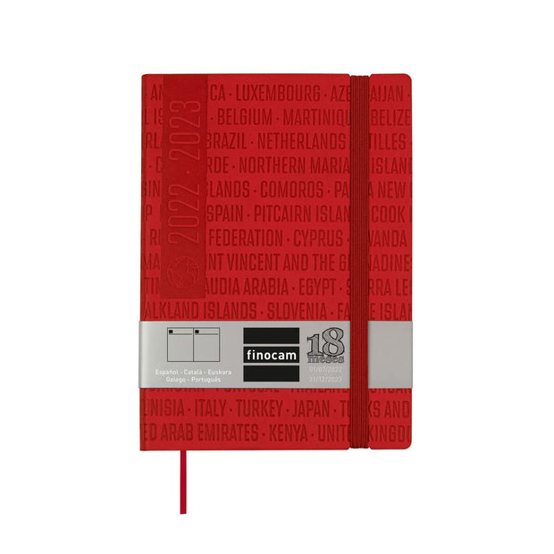 Diary Finocam MARA Y4 2022-2023 Red School (12 x 17 cm)