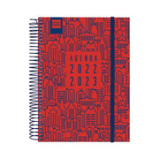 Diary Finocam 2022-2023 School Red Quarto (17 x 21,2 x 2,2 cm)