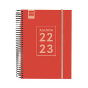 Diary Finocam 2022-2023 School Red Quarto (17 x 21,2 x 2,2 cm)