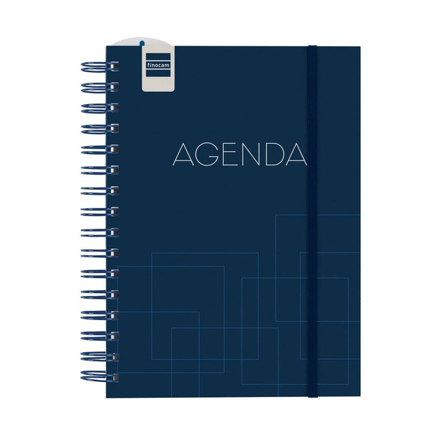 Diary Finocam Mini Institute 2022-2023 School Blue Quarto (17,3 x 22 x 2,5 cm)